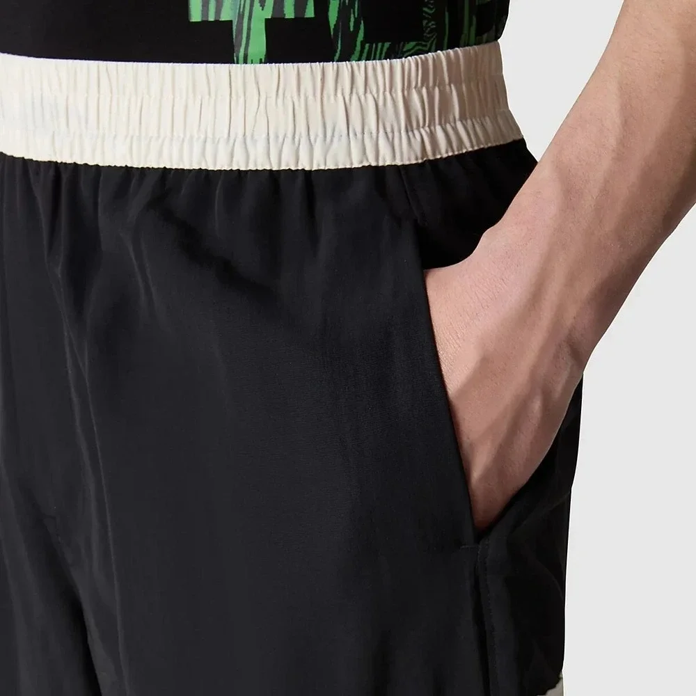 The‎ North Face TNF Nylon Easy Pants Men's Large Black Off White Sweatpants NWT